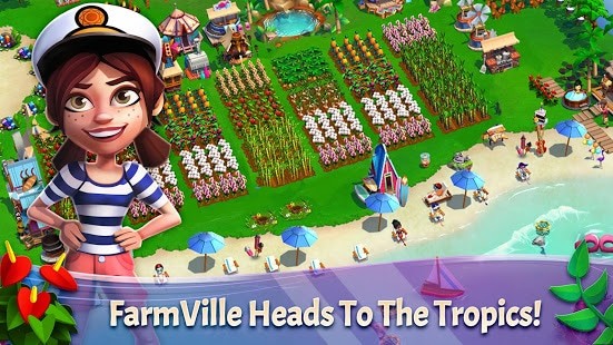 لعبة FarmVille: Tropic Escape مهكرة لـ اندرويد